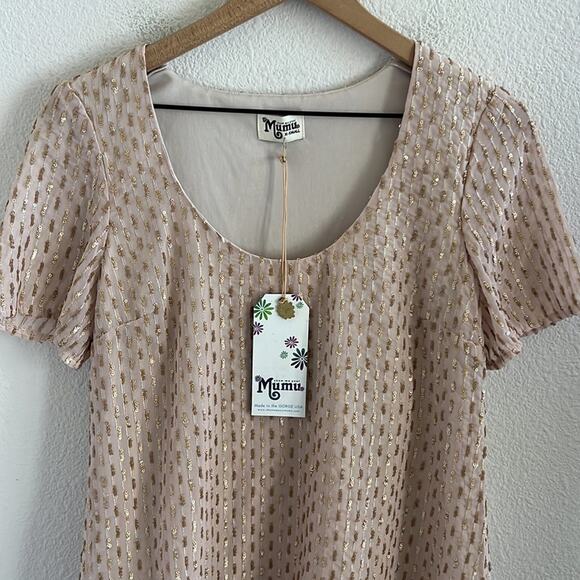 NWT Show Me Your Mumu Demi Dress Sequin Neutral Golden Dress XS - Picture 2 of 7